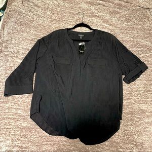 Torrid Black Harper Blouse - size 2 (18/20) - NWT